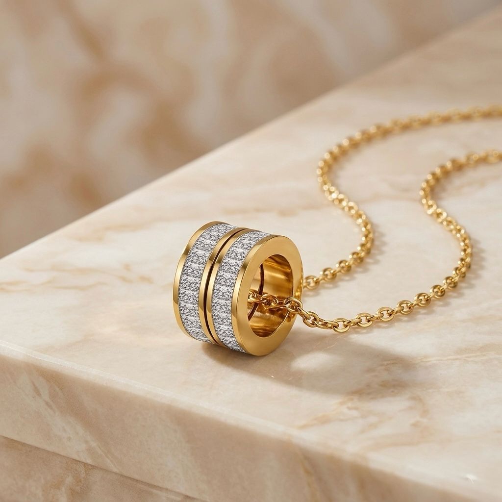 The Elara barrel necklace